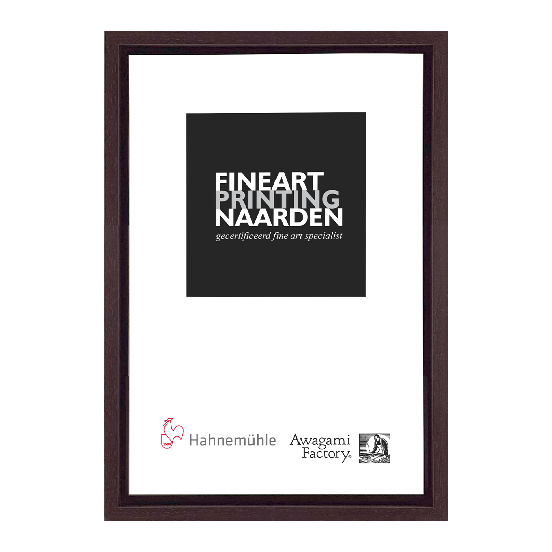 Baklijst bruin met houtnerf