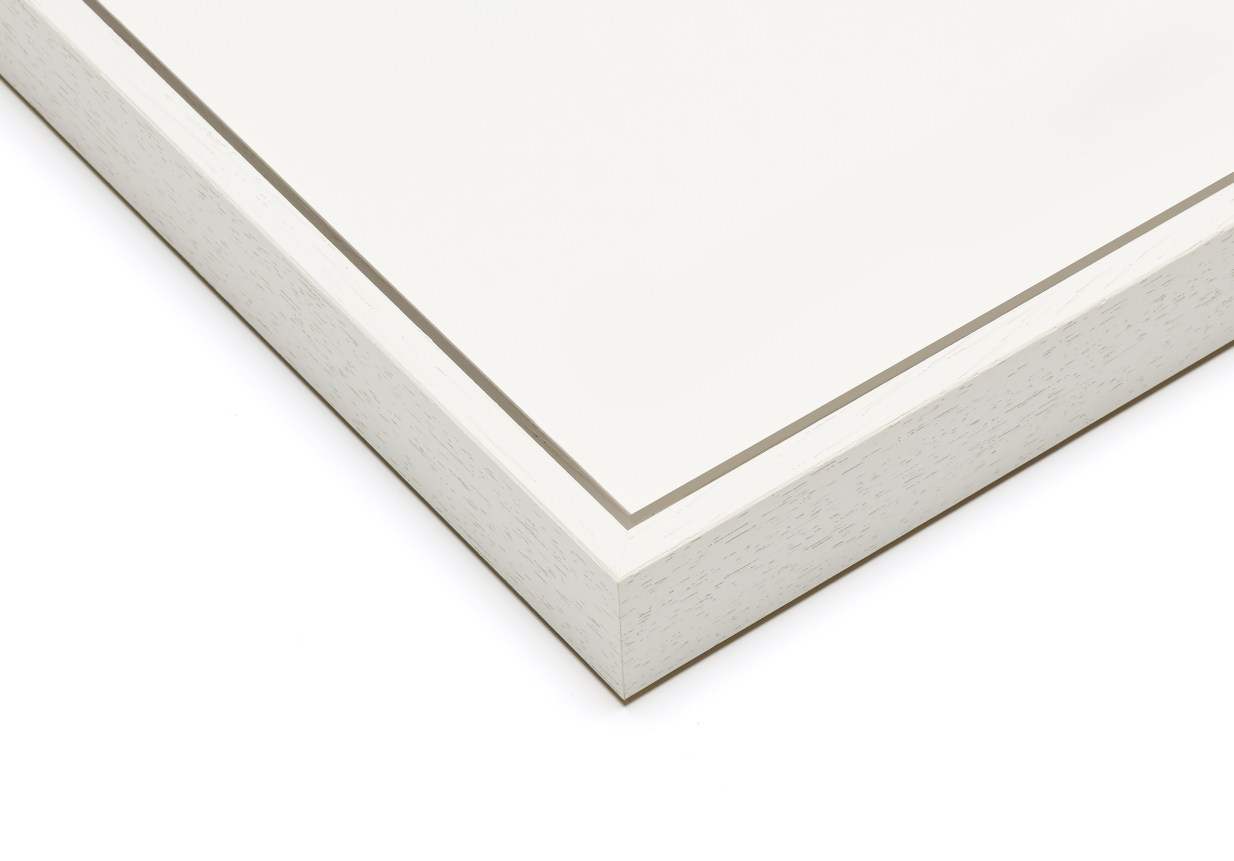 Baklijst wit met houtnerf