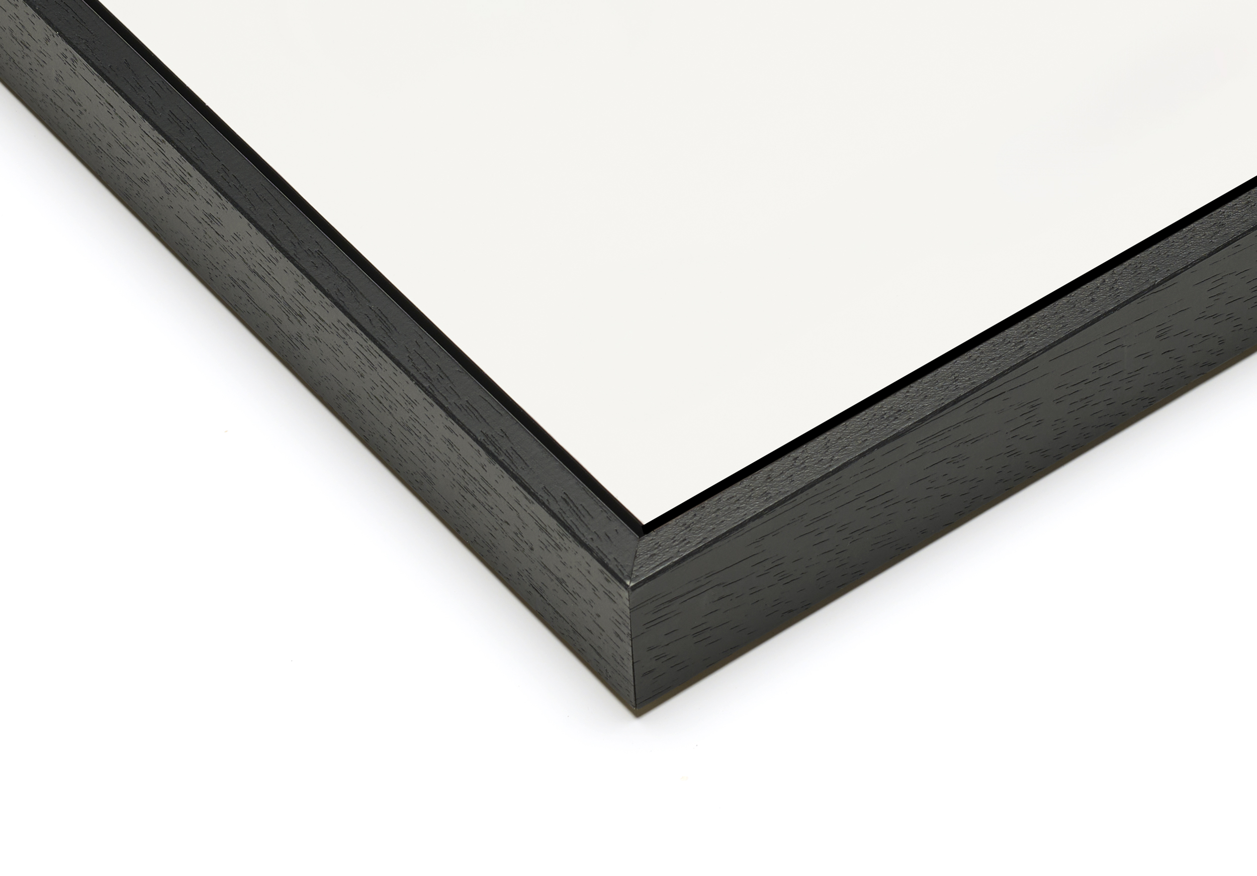 Baklijst zwart met houtnerf