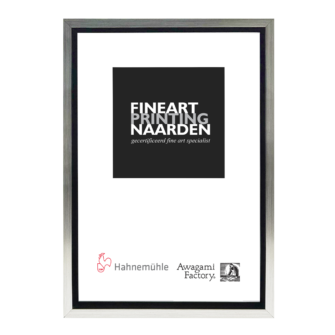 Baklijst zwart met zilver